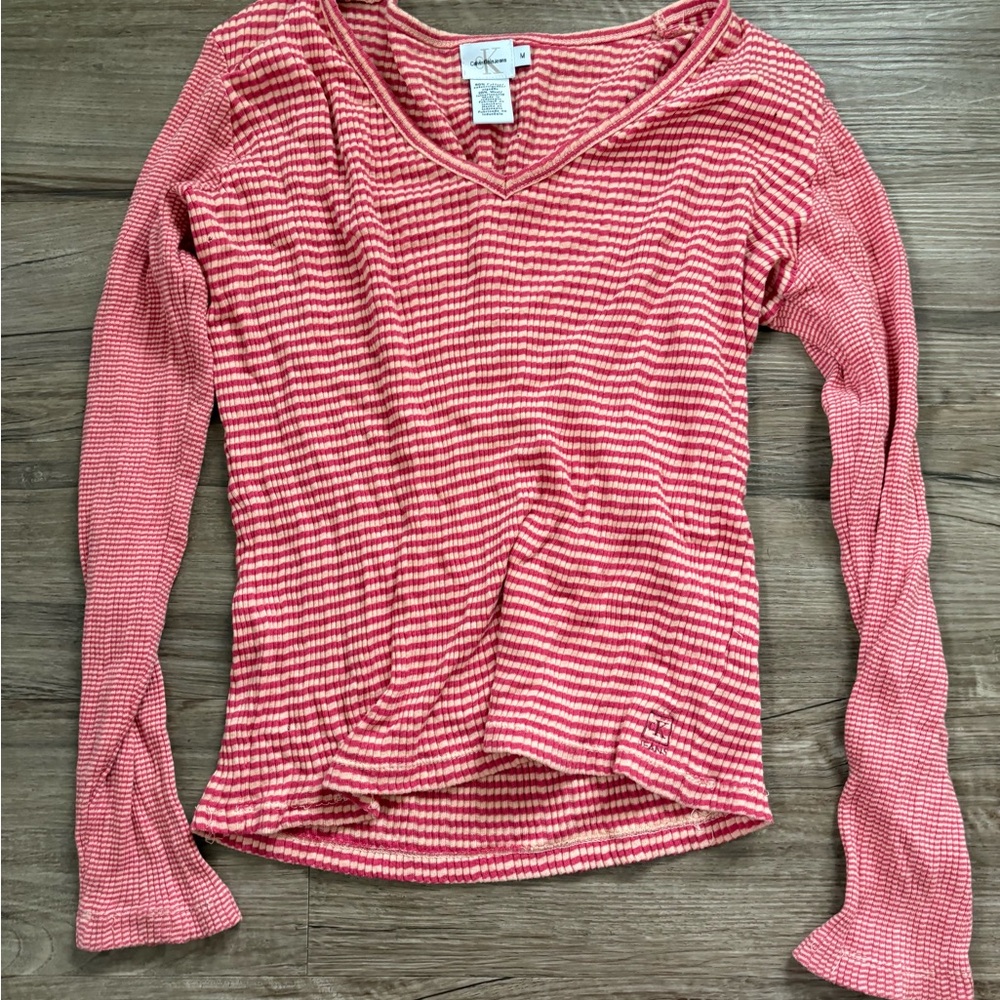 Women's Pink Striped Top